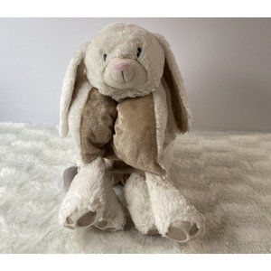 Nemcor Baby's First White Bunny Rabbit Folding Pillow Stuffed Plush Toy